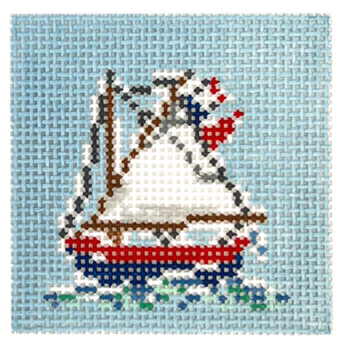 Cap Boat Painted Canvas Cooper Oaks Design - 1