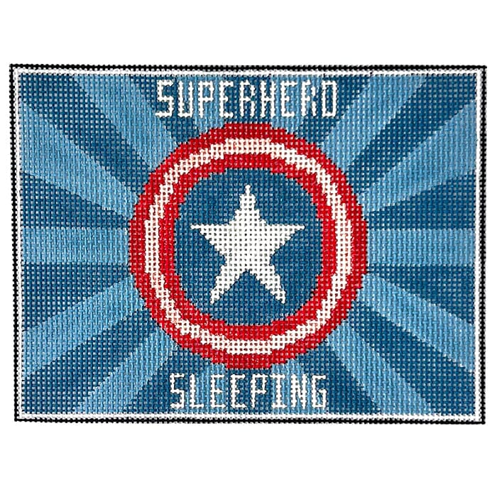 Captain America Superhero Sleeping Painted Canvas Alice Peterson Company - 1