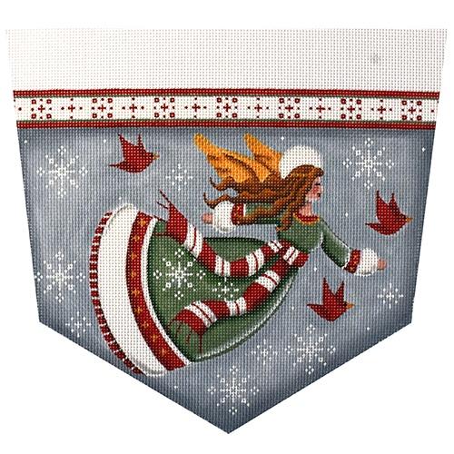 Cardinal Angel Painted Canvas Rebecca Wood Designs - 1
