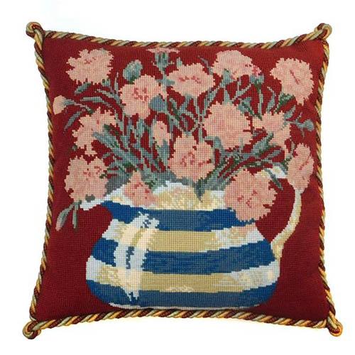 Carnation Jug Needlepoint Kit Kits Elizabeth Bradley Design 