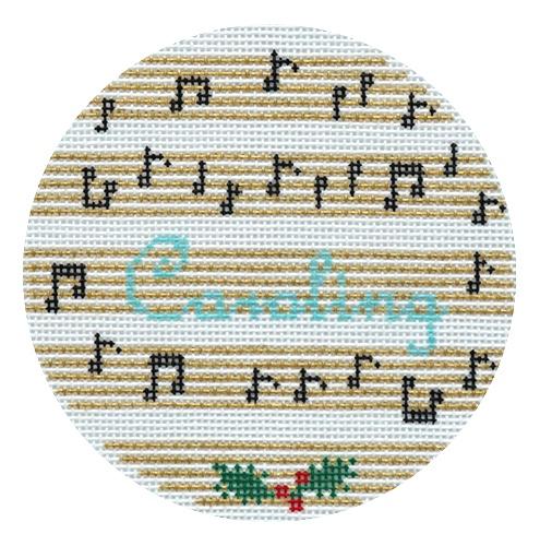 Caroling Painted Canvas The Plum Stitchery - 1