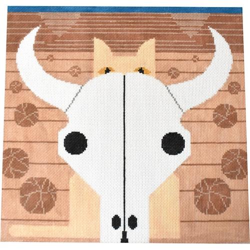 Cat Carson Painted Canvas Charley Harper - 1