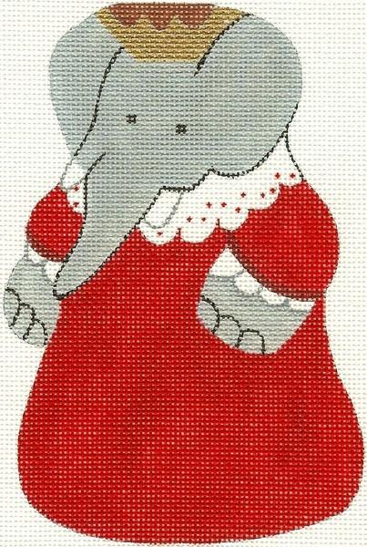 Celeste Painted Canvas Silver Needle - 1