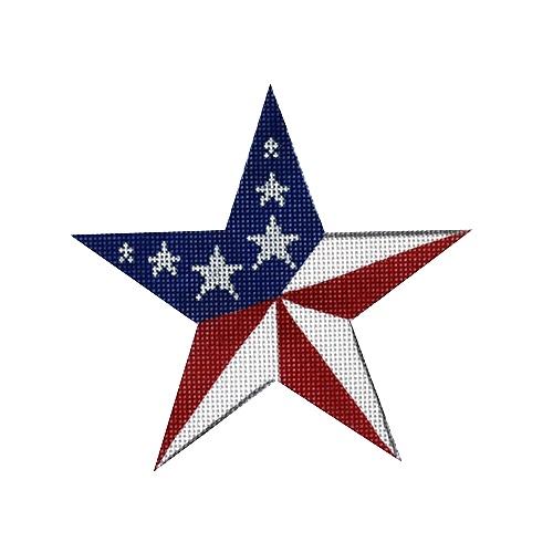 Center Point Star Painted Canvas Pepperberry Designs - 1