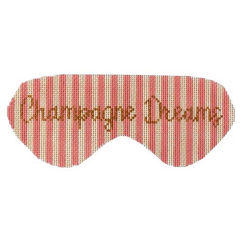 Champagne Dreams Eyemask Painted Canvas Morgan Julia Designs - 1