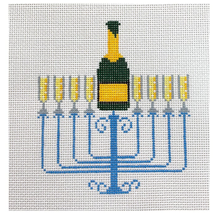 Champagnorah 13 mesh Painted Canvas All About Stitching/The Collection Design - 1