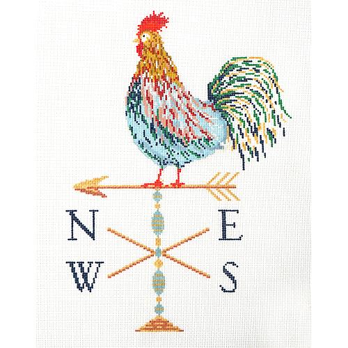 Chanticleer Painted Canvas The Plum Stitchery - 1