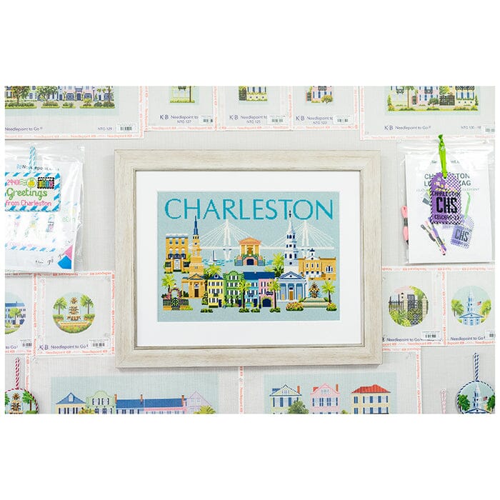 Charleston Travel Pillow Kit Kits Needlepoint To Go 