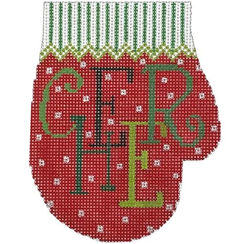 Cheer Mitten TMC Painted Canvas The Meredith Collection - 1