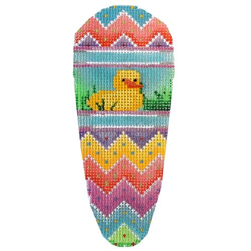 Chick and Chevron Carrot Painted Canvas Associated Talents - 1