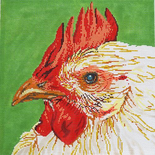 Chicken Painted Canvas The Meredith Collection