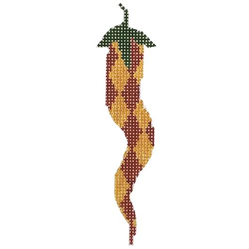Chili Diamonds Painted Canvas Pippin - 1