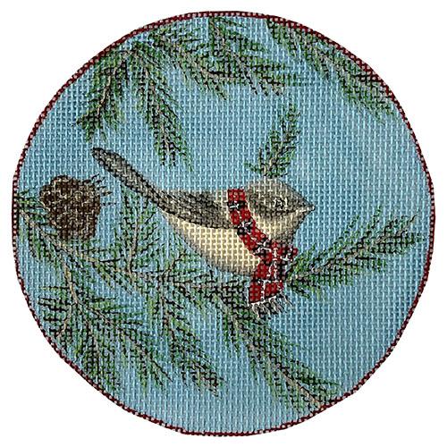 Chillin' Chickadee with Scarf Painted Canvas Love You More - 1