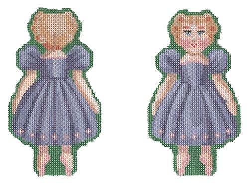 China Doll Painted Canvas Labors of Love Needlepoint - 1