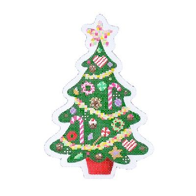 Christmas Candy Tree Painted Canvas Kirk & Bradley 
