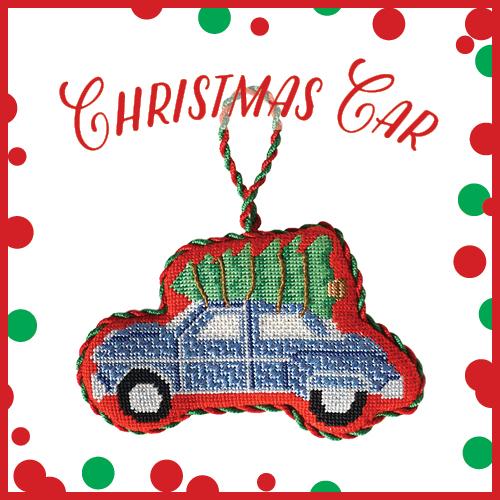 Christmas Car Online Needlepoint Class Online Course Needlepoint.Com - 1