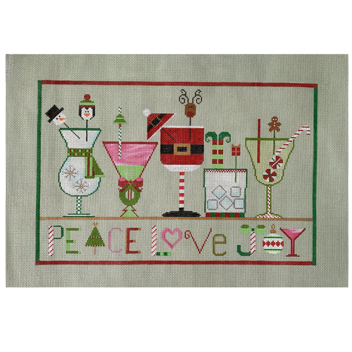 Christmas Cheers Painted Canvas Sew Much Fun - 1