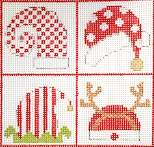 Christmas Hats Painted Canvas The Princess & Me - 1