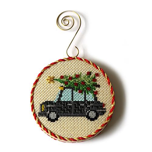 Limited Edition Needlepoint Ornament Kit: Christmas Little Library