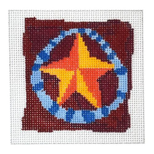 Christmas Star Painted Canvas Birds of a Feather - 1