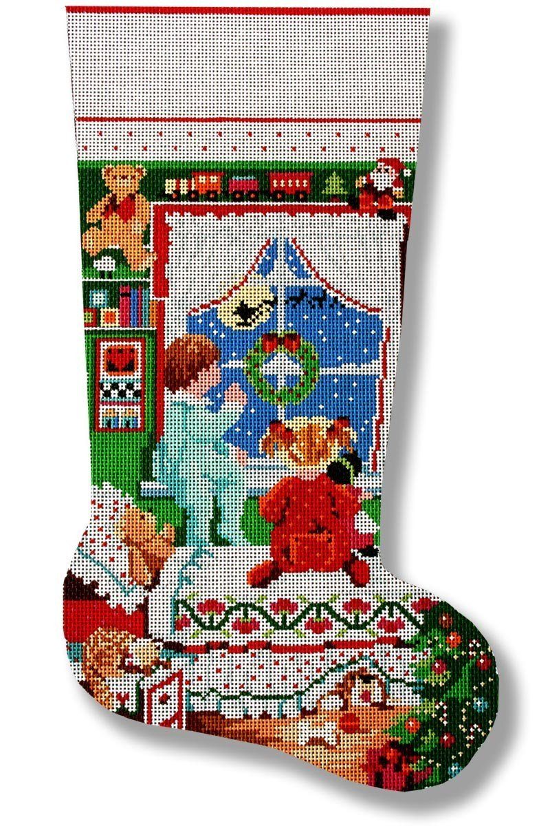 Christmas Wishes Painted Canvas CBK Needlepoint Collections