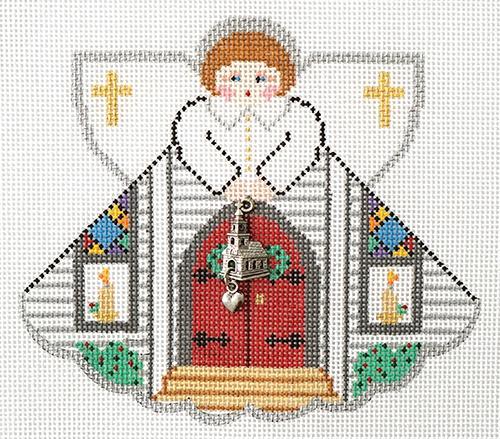 Church Angel Painted Canvas Painted Pony Designs - 1