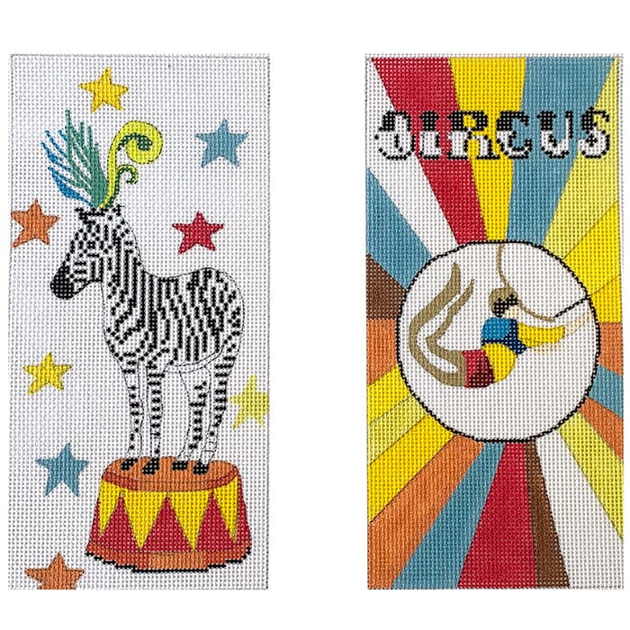 Circus Zebra Painted Canvas Colors of Praise - 1