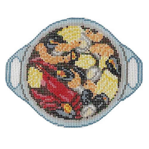 Clambake Steamer Pot Painted Canvas Morgan Julia Designs - 1