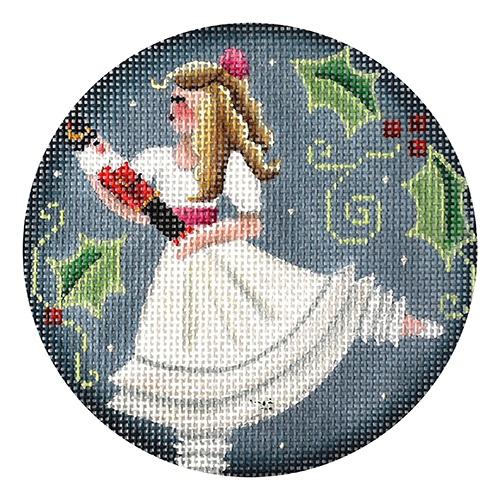 Clara Ornament Painted Canvas Rebecca Wood Designs - 1