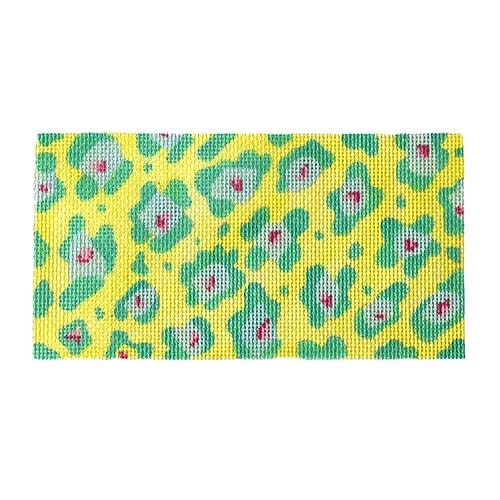Clutch Insert - Cheetah Painted Canvas Kate Dickerson Needlepoint Collections