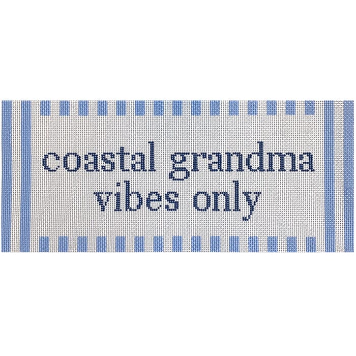 Coastal Grandma Vibes Only Painted Canvas Love MHB Studio - 1