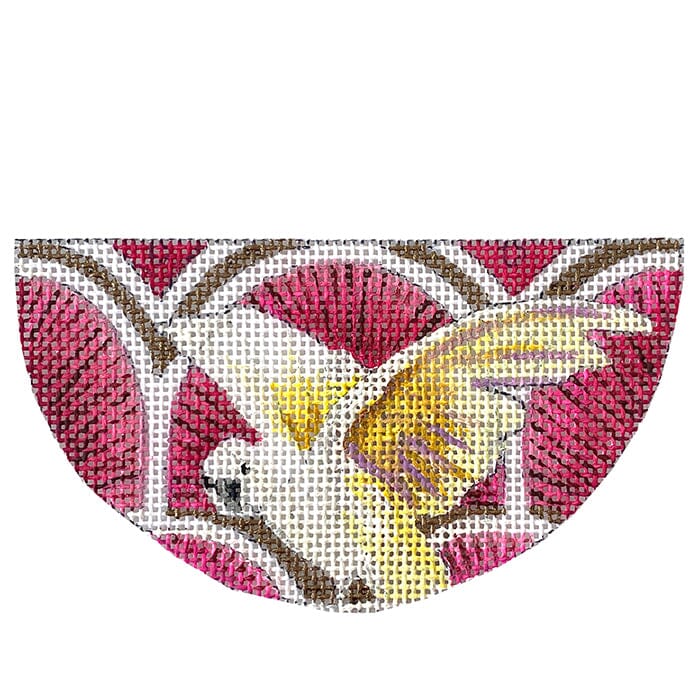 Cockatoo Half Circle Pendant Painted Canvas Colors of Praise - 1