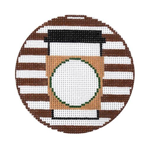 Coffee Round Painted Canvas Rachel Donley - 1