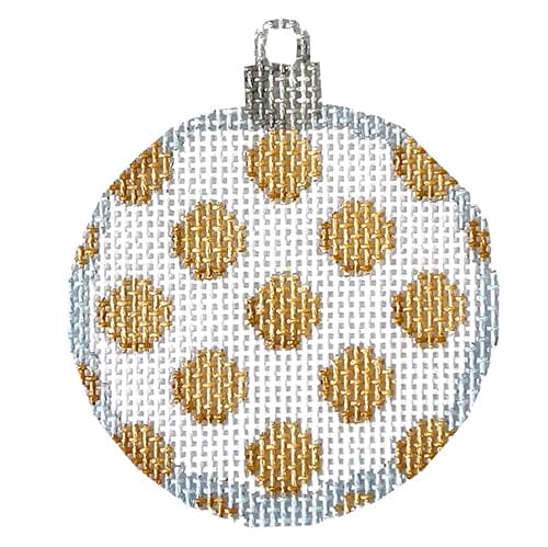Coin Dot Mini Ball White Gold Painted Canvas Associated Talents