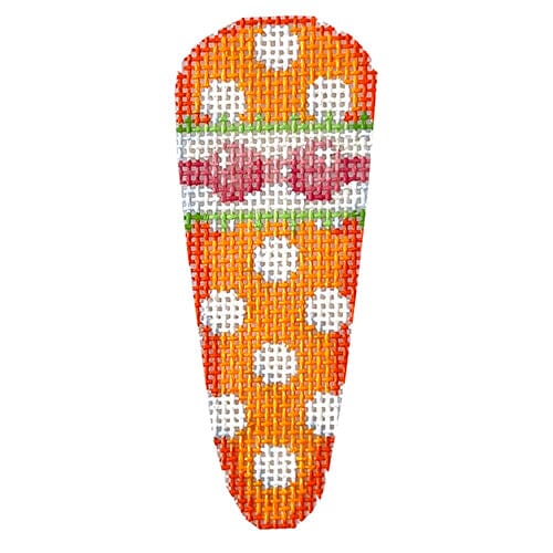 Coin Dots / Pink Bow Baby Carrot Painted Canvas Associated Talents - 1