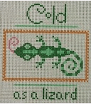 Cold as a Lizard Painted Canvas Birds of a Feather - 1