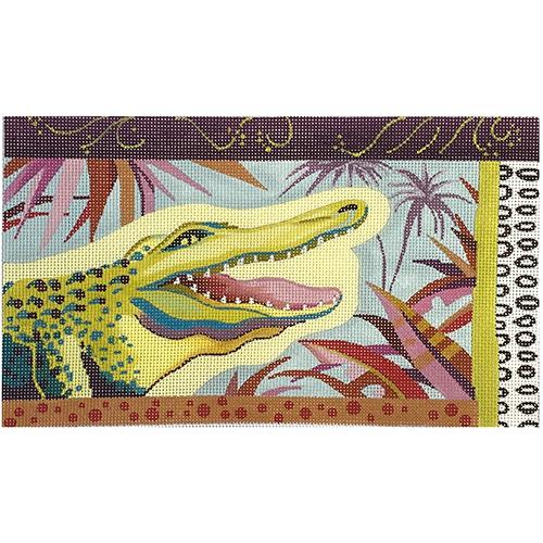Colorful Alligator Painted Canvas Colors of Praise - 1