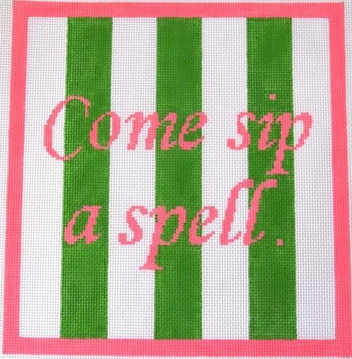 Come Sip a Spell Painted Canvas Rachel Donley