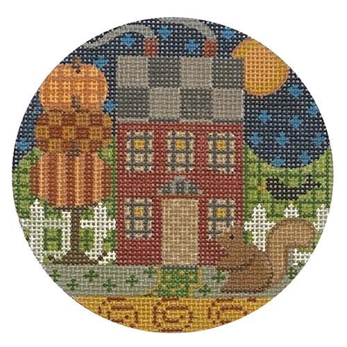 Country House Ornament Painted Canvas Danji Designs