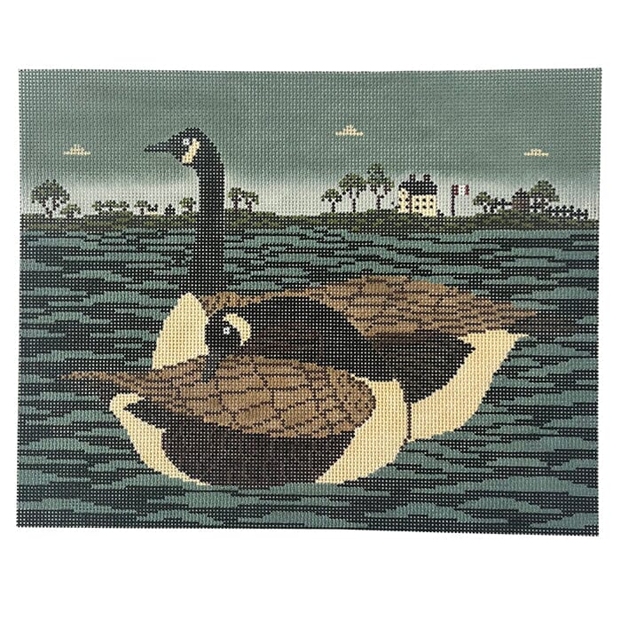 Cowie Canada Geese Painted Canvas Cooper Oaks Design
