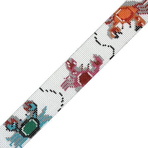 Crab Invasion Belt Painted Canvas The Meredith Collection - 1