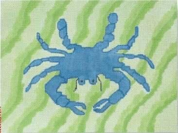 Crab Painted Canvas CBK Needlepoint Collections