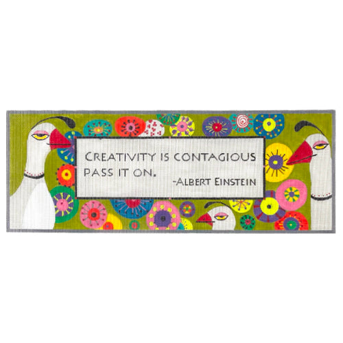 Creativity is Contagious Pass It On Painted Canvas Zecca - 1