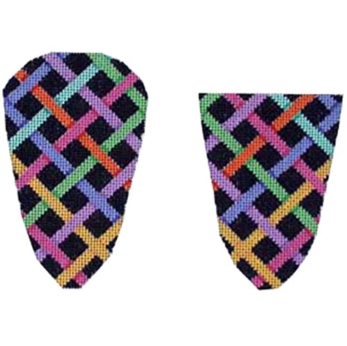 Criss Cross Scissors Case Painted Canvas Associated Talents