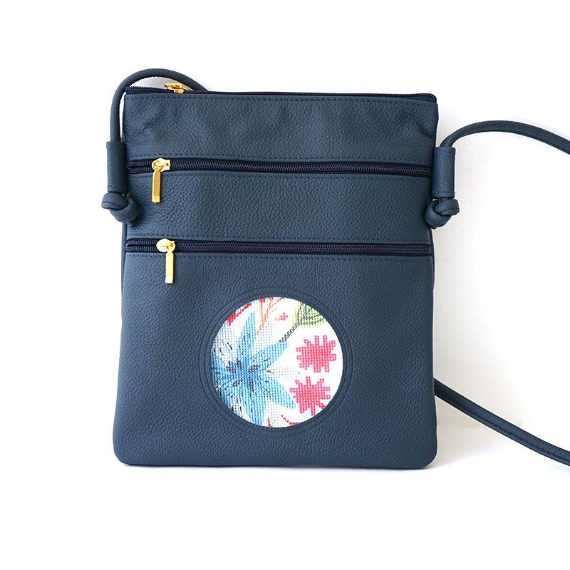 Cross Body Purse - Navy Leather Goods Lee's Leather Goods