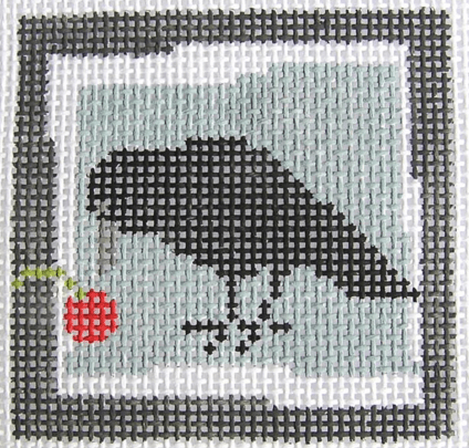 Crow (blue) Painted Canvas Pippin