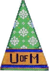 Mini tree topper hand-painted needlepoint stitching canvas, Needlepoint  Canvases & Threads