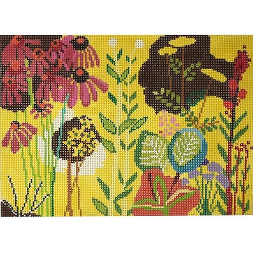 Daisy Garden Painted Canvas Birds of a Feather - 1