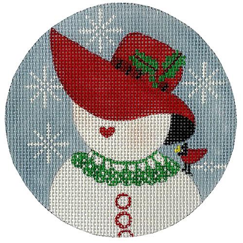 Dapper Mrs. Snow Painted Canvas Love You More - 1