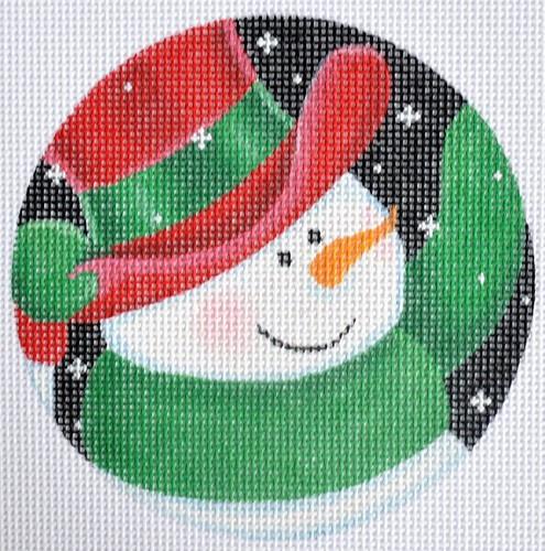 Dapper Snowman Painted Canvas Pepperberry Designs - 1